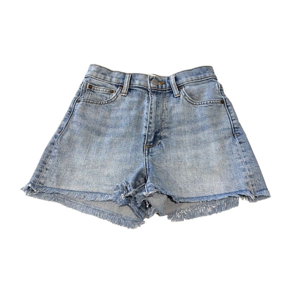Denim Forum 50's Arlo Hi Mini Denim Short 24 Coastal Cowgirl Parisian Scandi